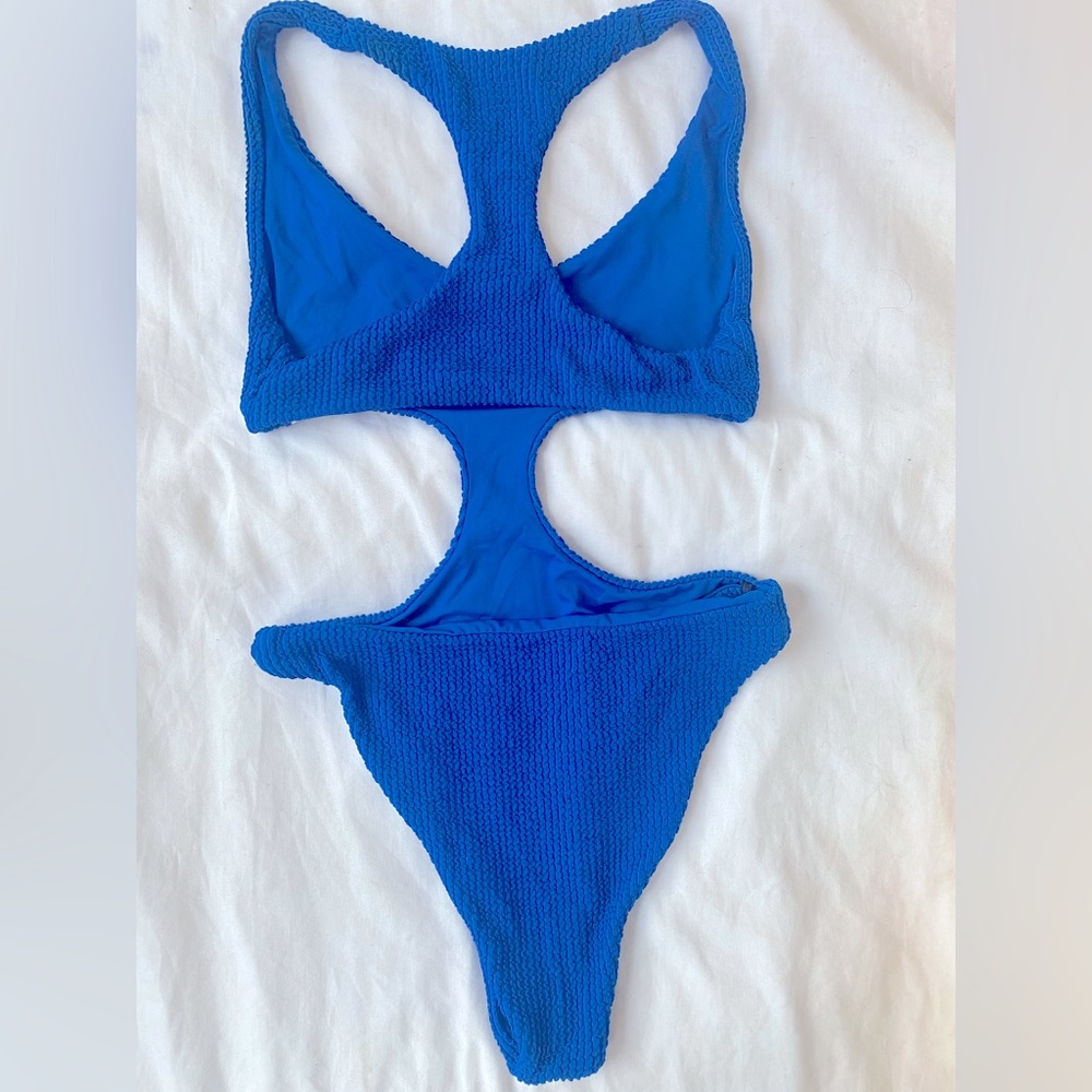 DESIGNER SEXY ONE PIECE WITH CUTOUTS, navy blue, Size L